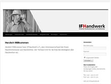 Tablet Screenshot of if-handwerk.de